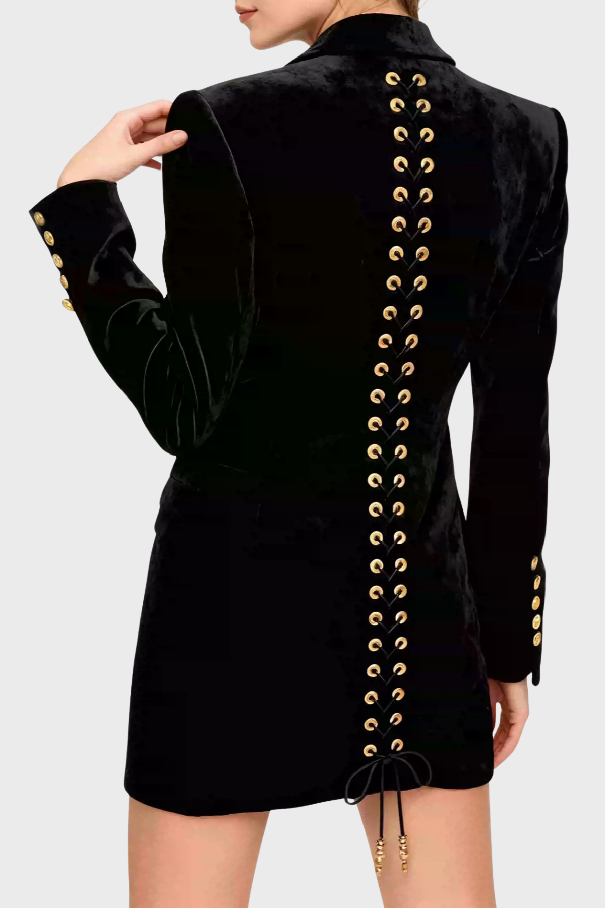 Annick Keyhole Lace Up Blazer