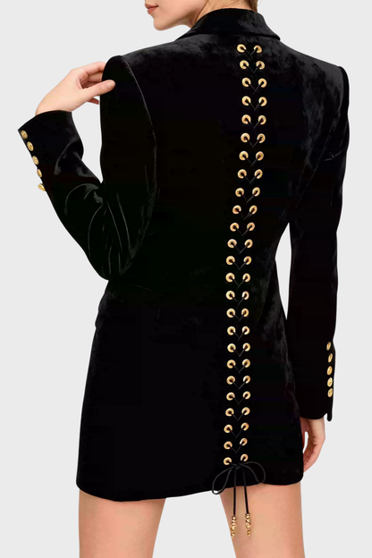 Annick Keyhole Lace Up Blazer