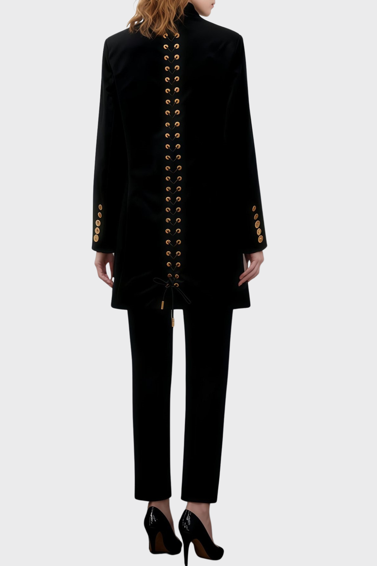 Annick Keyhole Lace Up Blazer