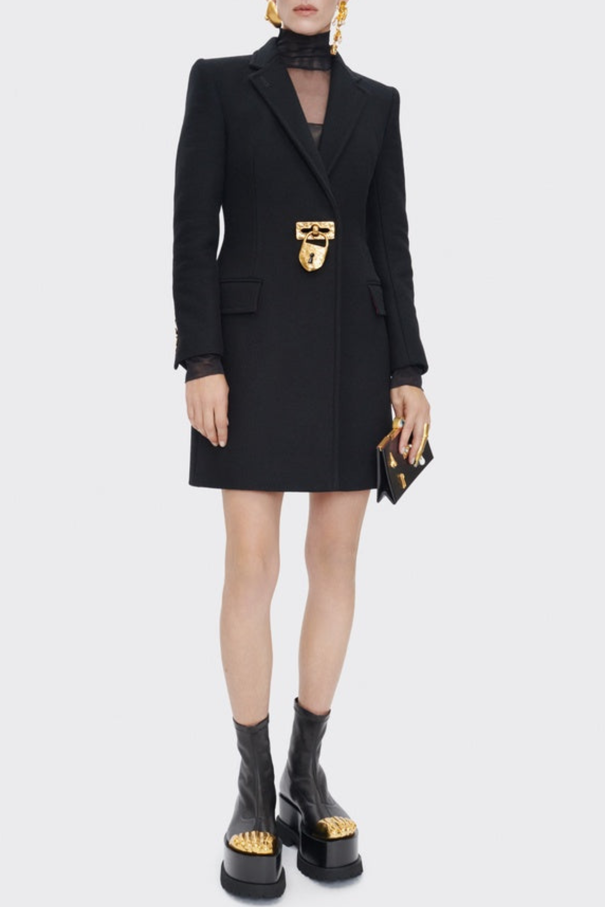 Annick Keyhole Lace Up Blazer