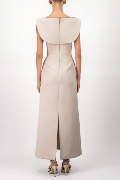 Anousha Floral Appliqué Sleeveless Maxi Dress