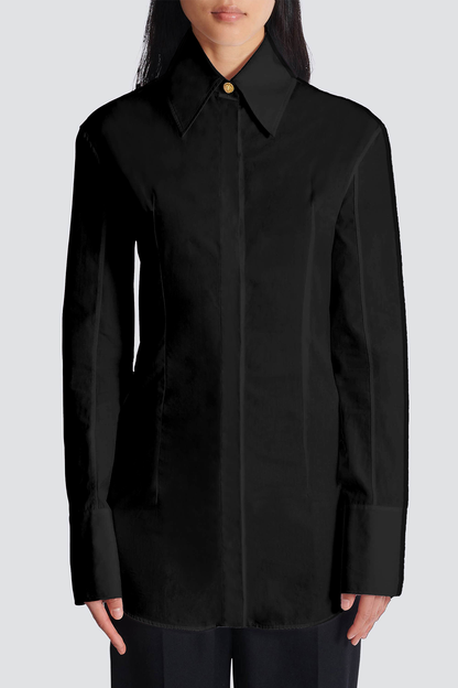 Anton Buttoned Shirt - Black