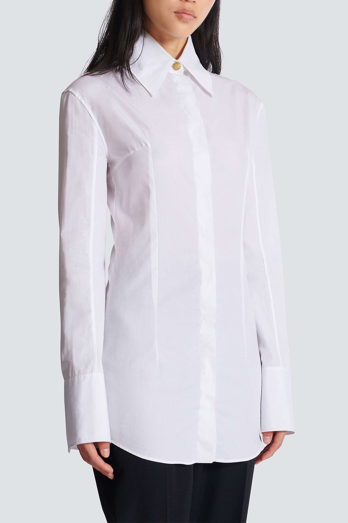 Anton Buttoned Shirt - White