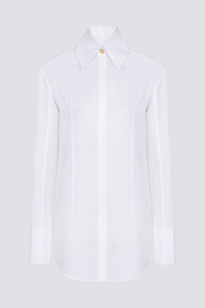 Anton Buttoned Shirt - White