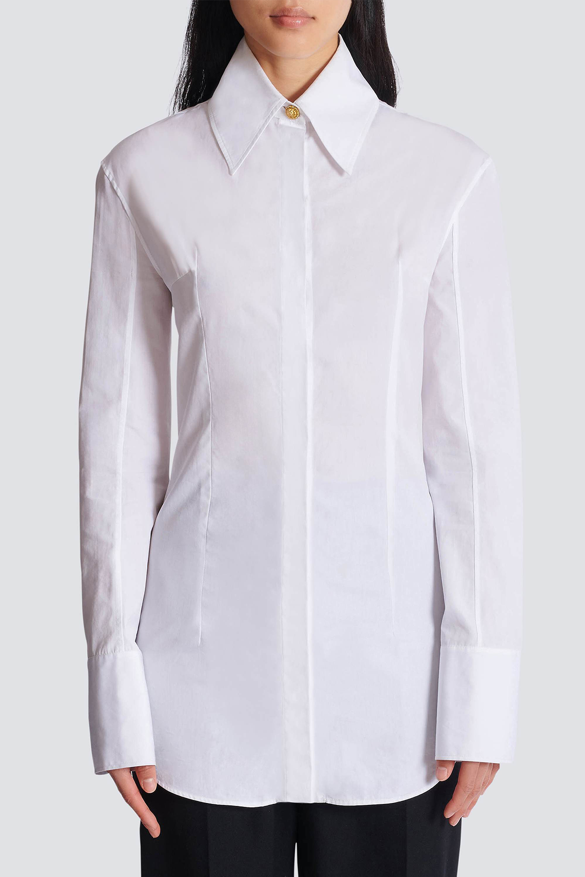 Anton Buttoned Shirt - White