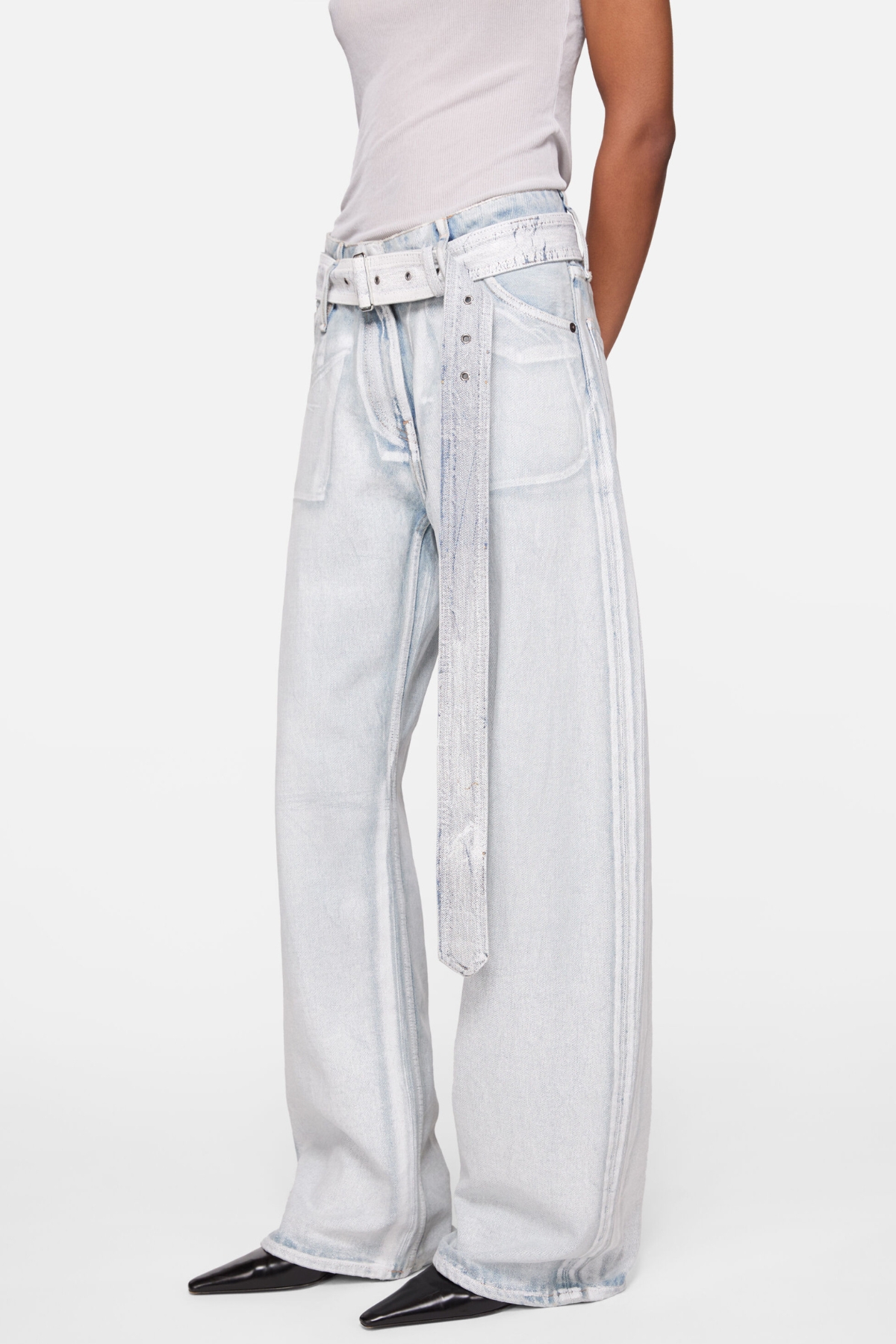 Antonio Bleached Bleted Jeans