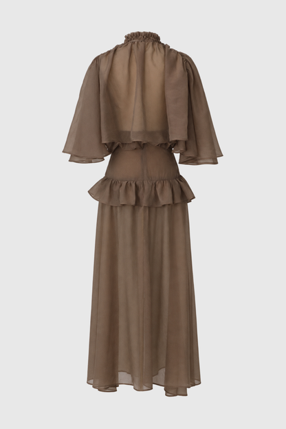 Aoiya Ruffle Top & Maxi Skirt Set