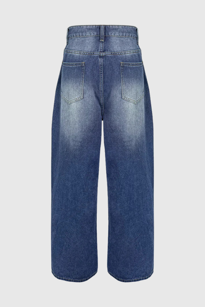 Aolbya Eyelets Jeans - Blue