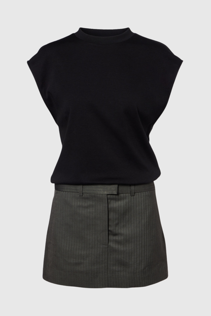 Aoral Sleeveless Panel Mini Dress
