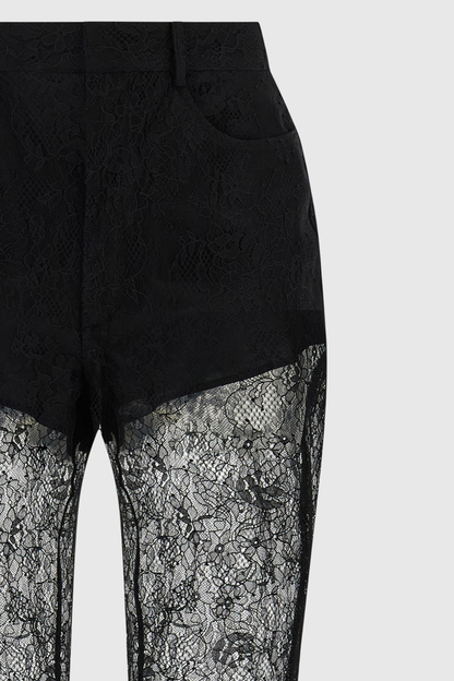 Aranza Lace Trousers - Black