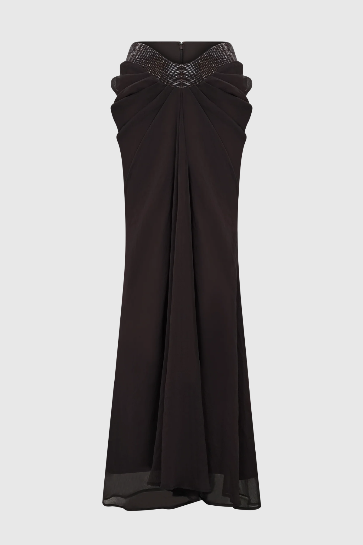 Arcelia Halter Crystal Top & Maxi Skirt Set
