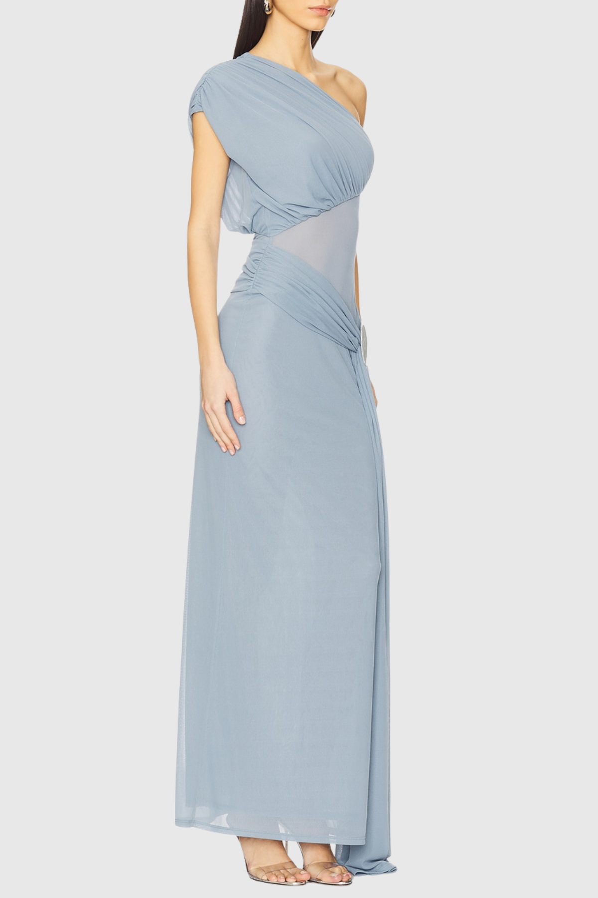 Ardeny One Shoulder Draped Maxi Dress