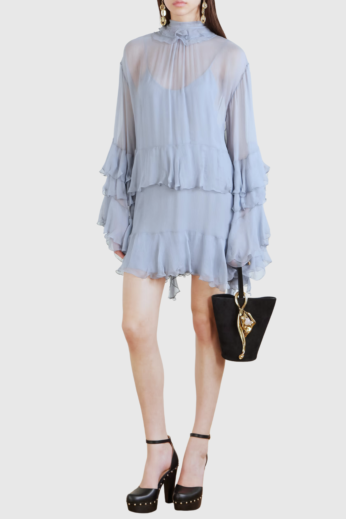 Argelia Ruffle Mini Dress