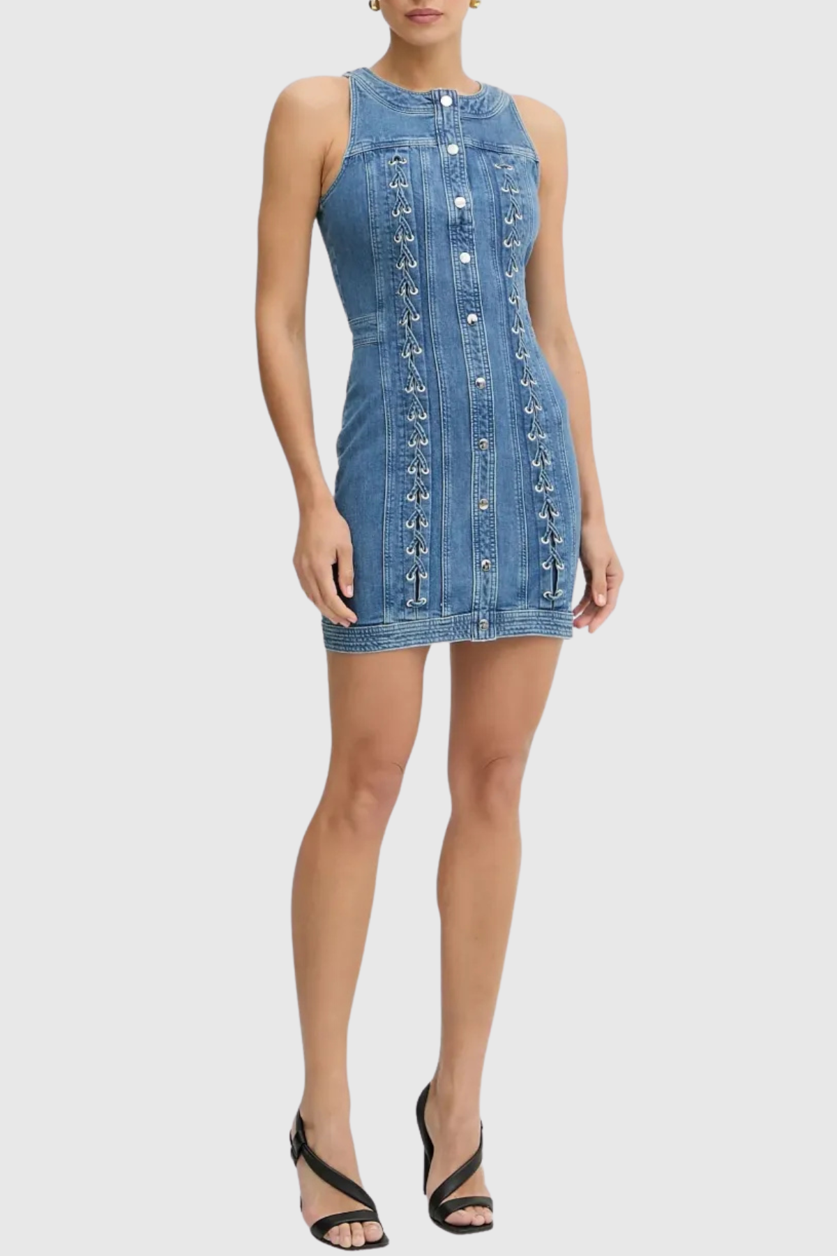 Aries Sleeveless Denim Mini Dress