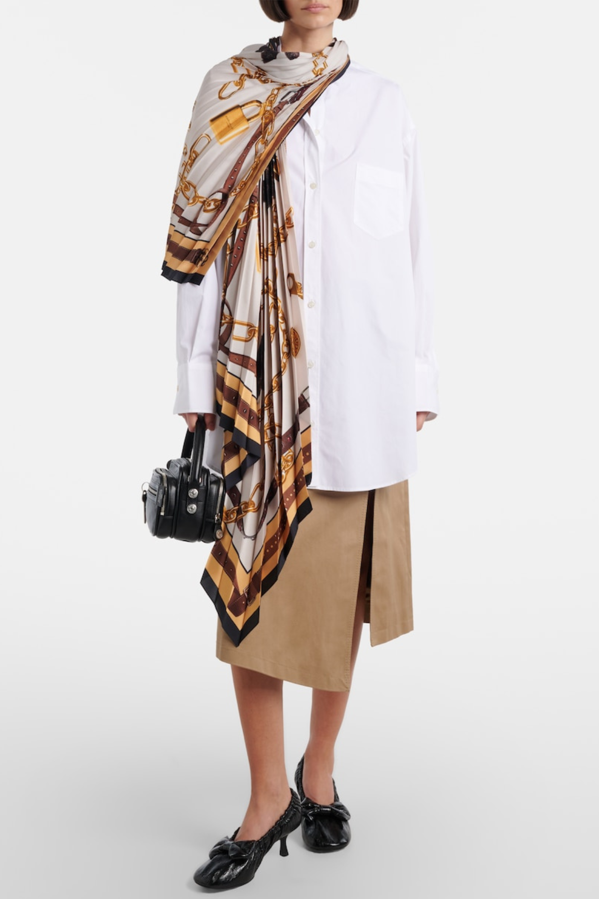 Arista Scarf-detail Shirt