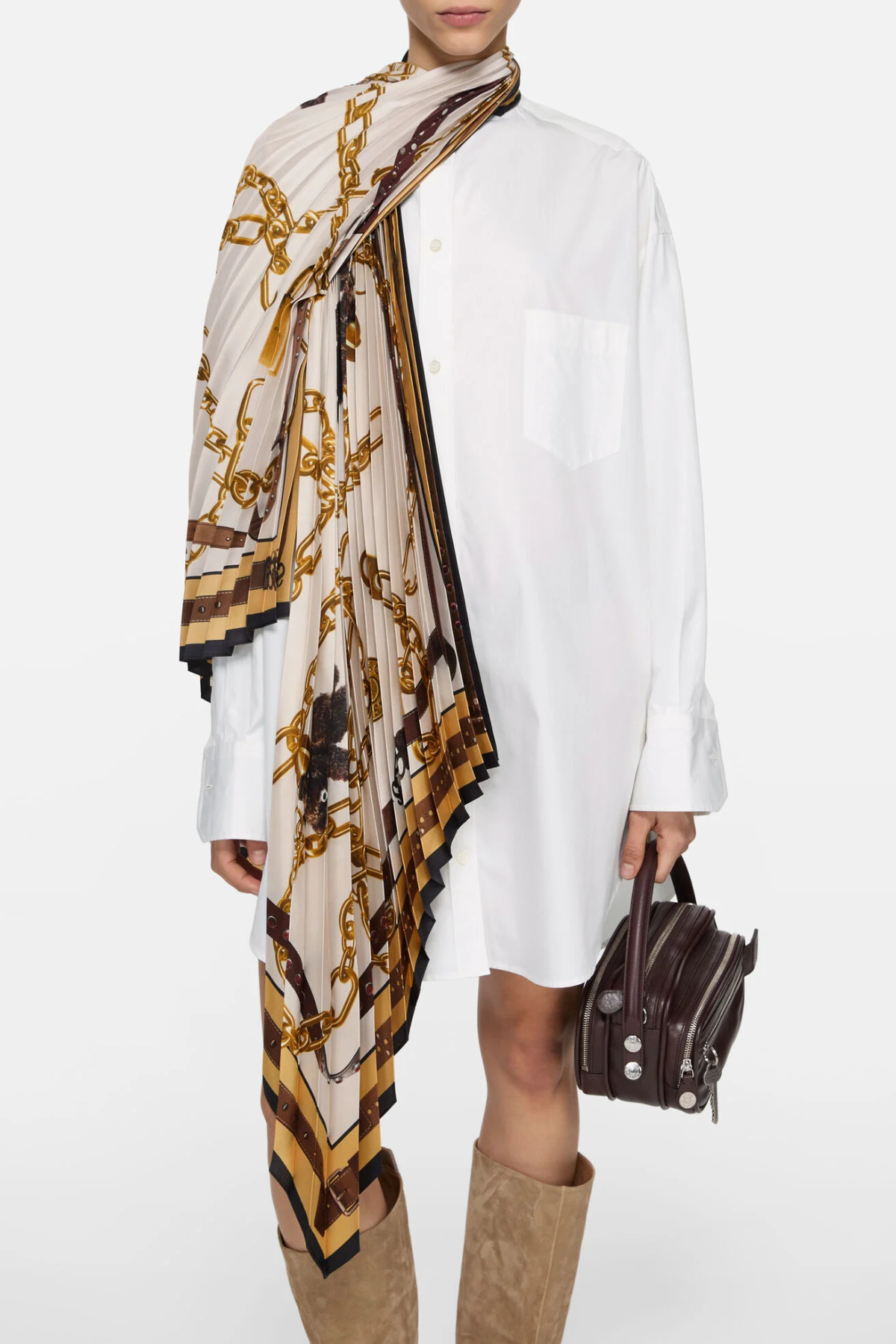 Arista Scarf-detail Shirt