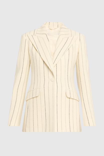 Aroha Pinstripe Blazer & Pants Set
