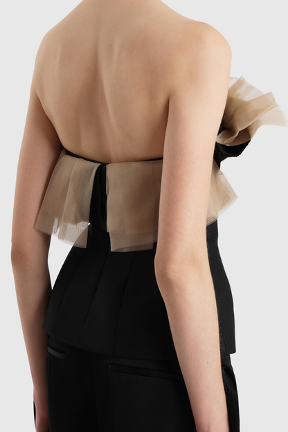 Arowen Ruffle Strapless Top