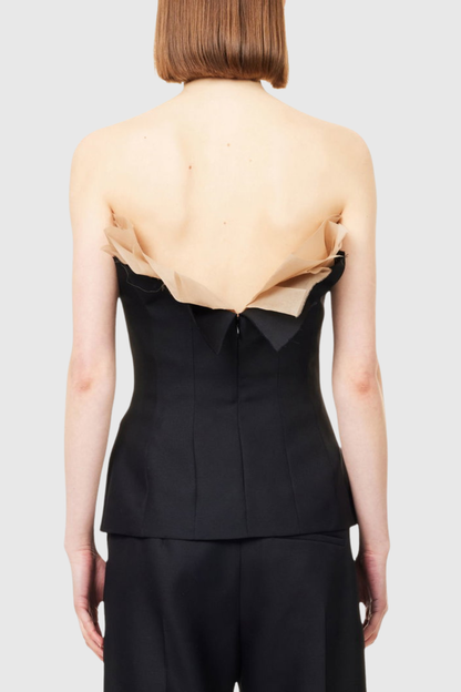Arowen Ruffle Strapless Top
