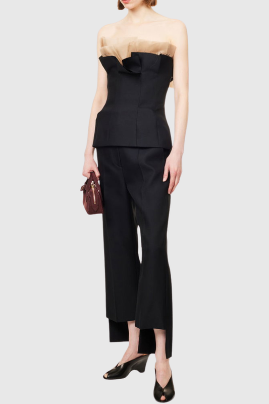 Arowen Ruffle Strapless Top