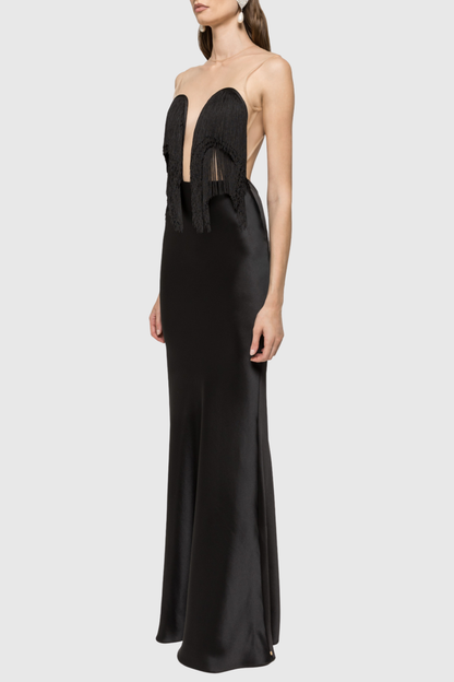 Arroyo Fringe Sleeveless Maxi Dress