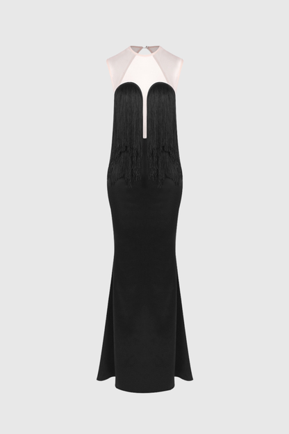 Arroyo Fringe Sleeveless Maxi Dress