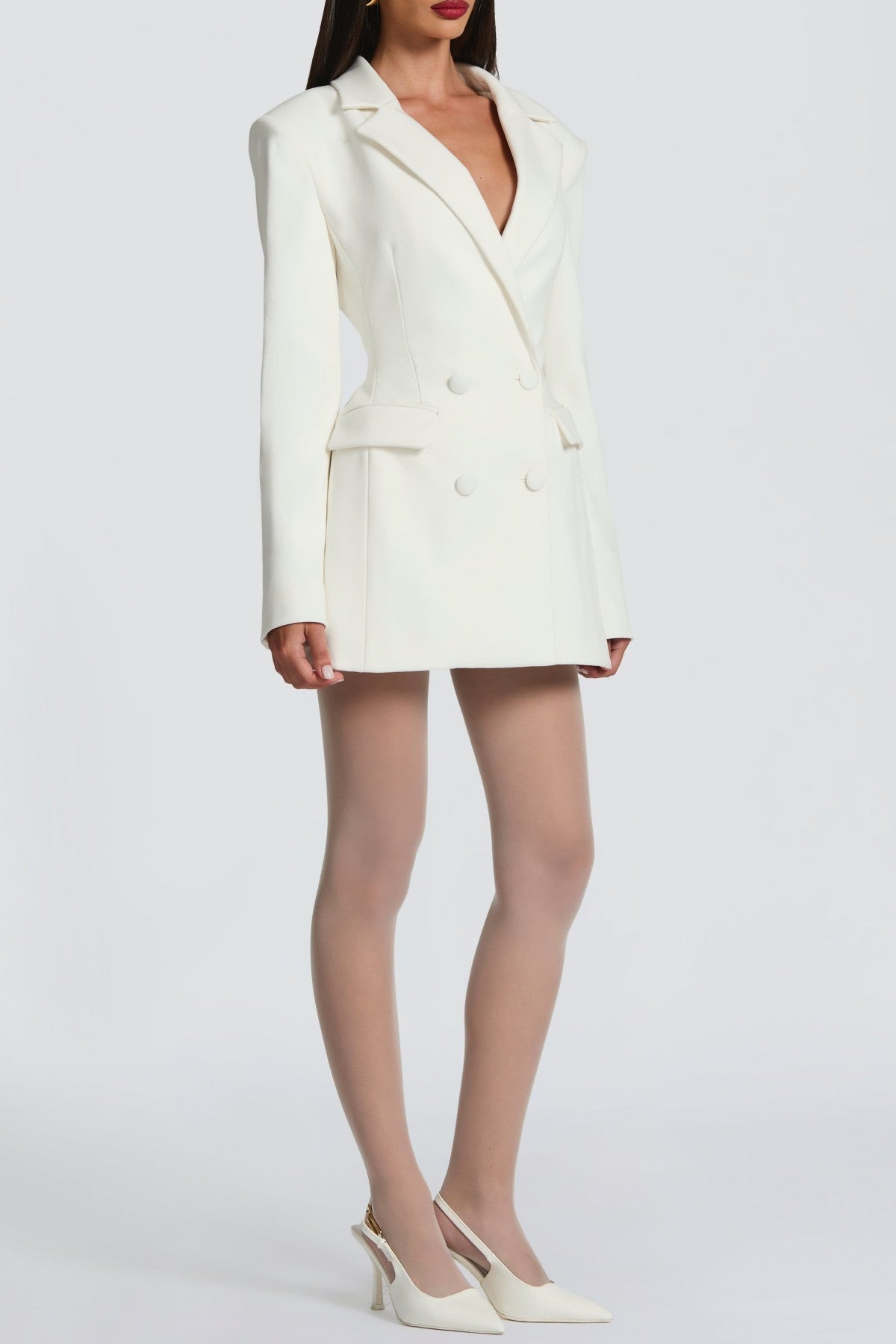 Arvida Mini Blazer Dress - White