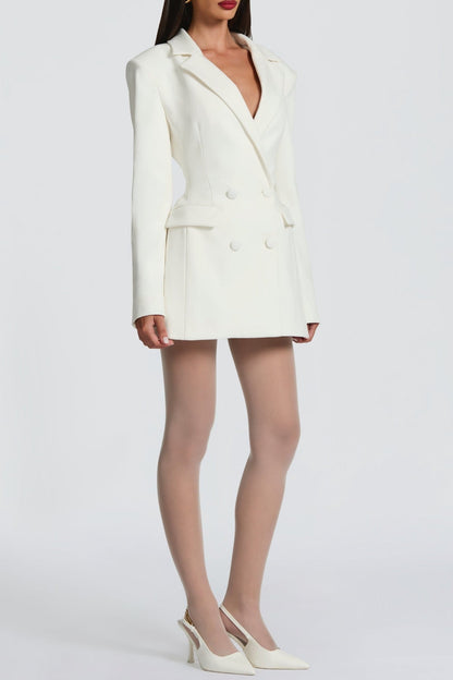 Arvida Mini Blazer Dress - White