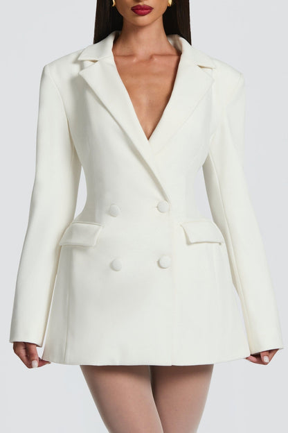 Arvida Mini Blazer Dress - White