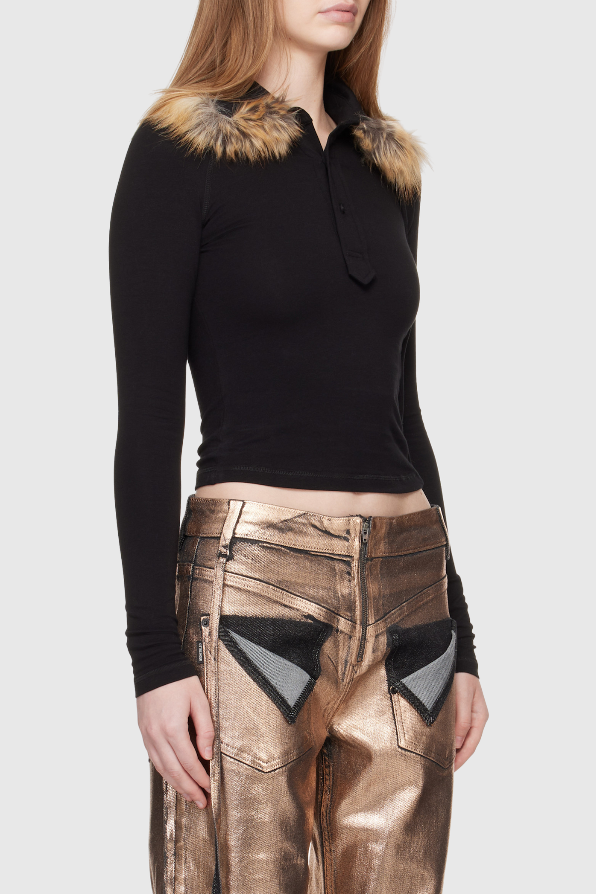 Astrae Faux Fur Polo