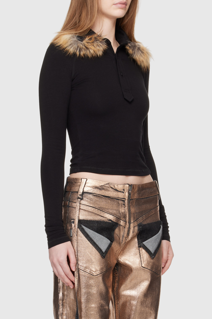 Astrae Faux Fur Polo