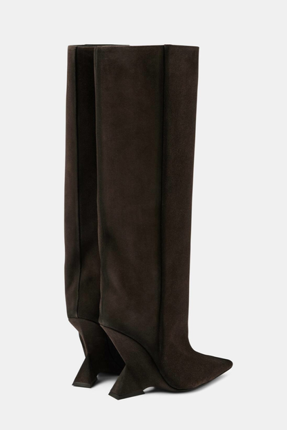 Astrid Heterotypic Knee-high Boots - Brown