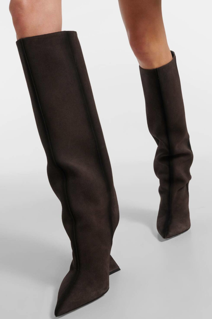 Astrid Heterotypic Knee-high Boots - Brown