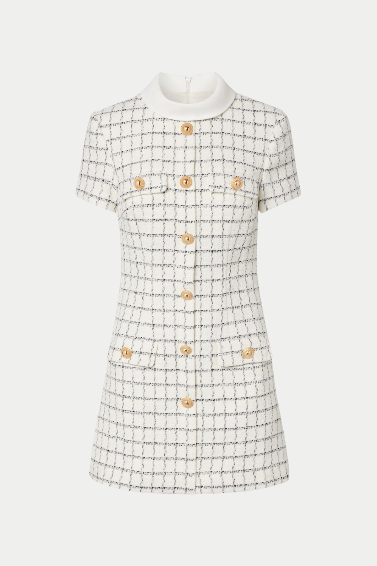 Atarah Tweed Buttoned Mini Dress