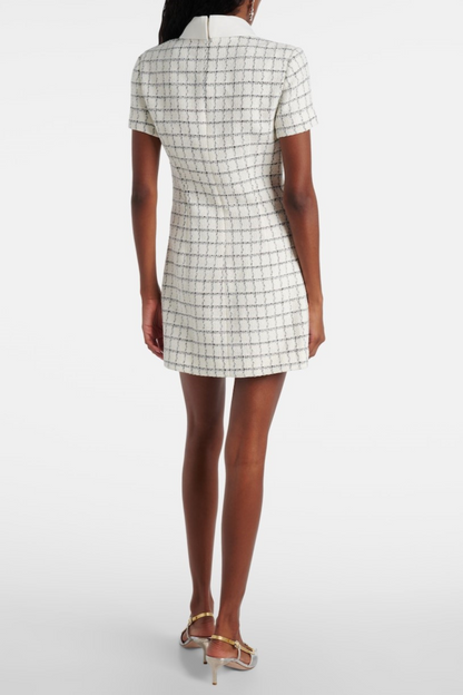 Atarah Tweed Buttoned Mini Dress
