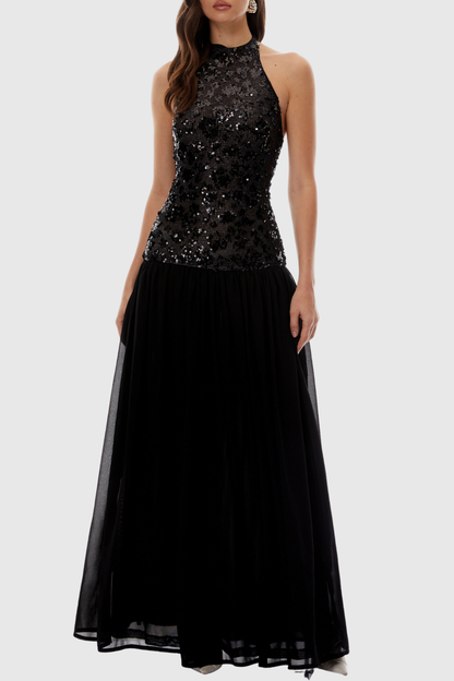 Atticus Sequin Sleeveless Maxi Dress