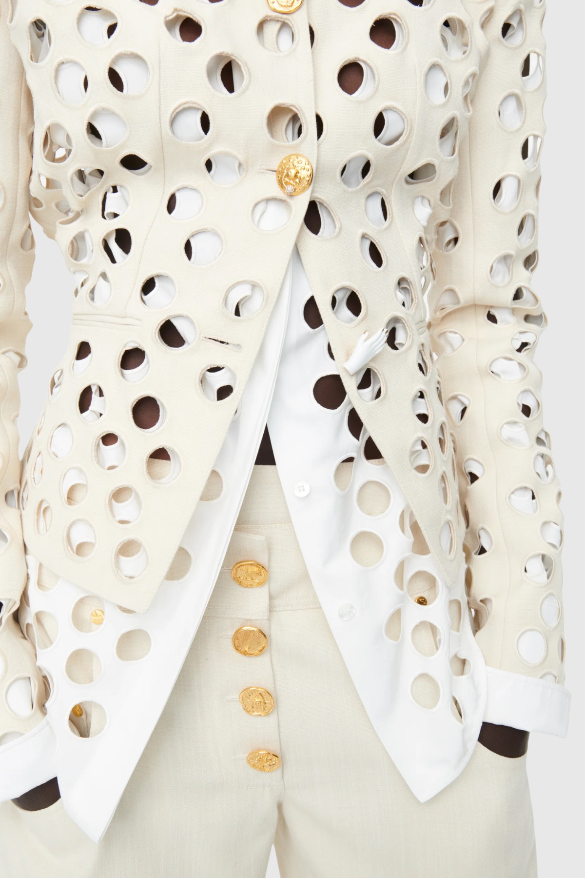 Aubrie Circle Hollow Jacket
