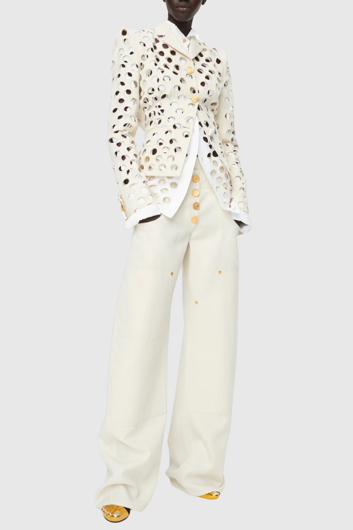 Aubrie Circle Hollow Jacket