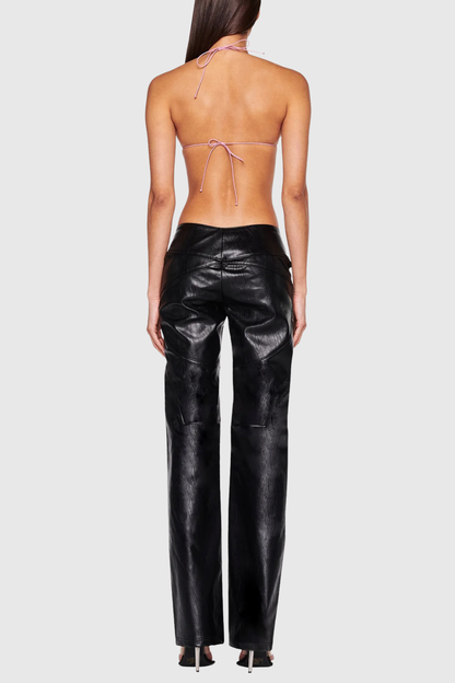 Audeia Belted Leather Pants