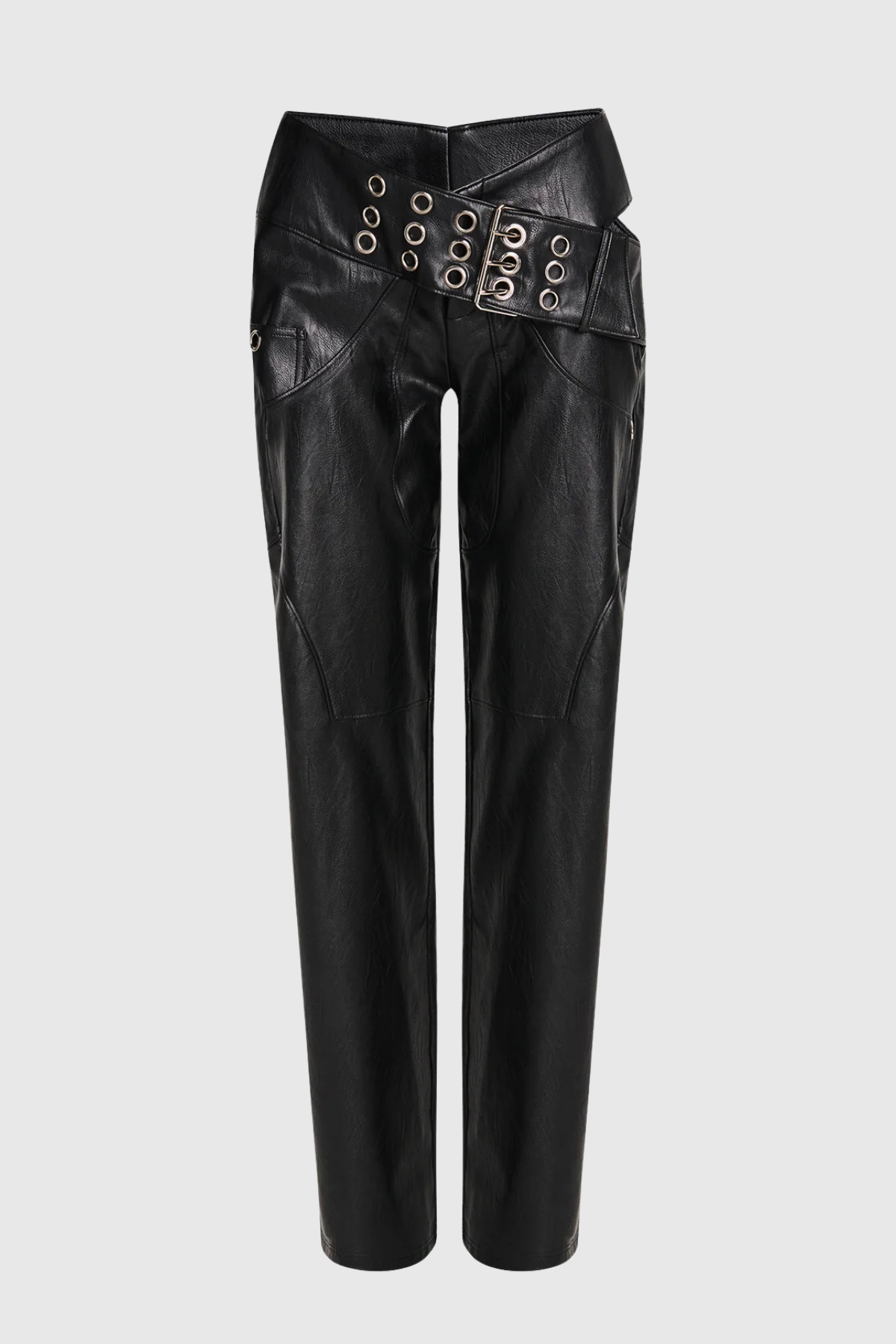 Audeia Belted Leather Pants