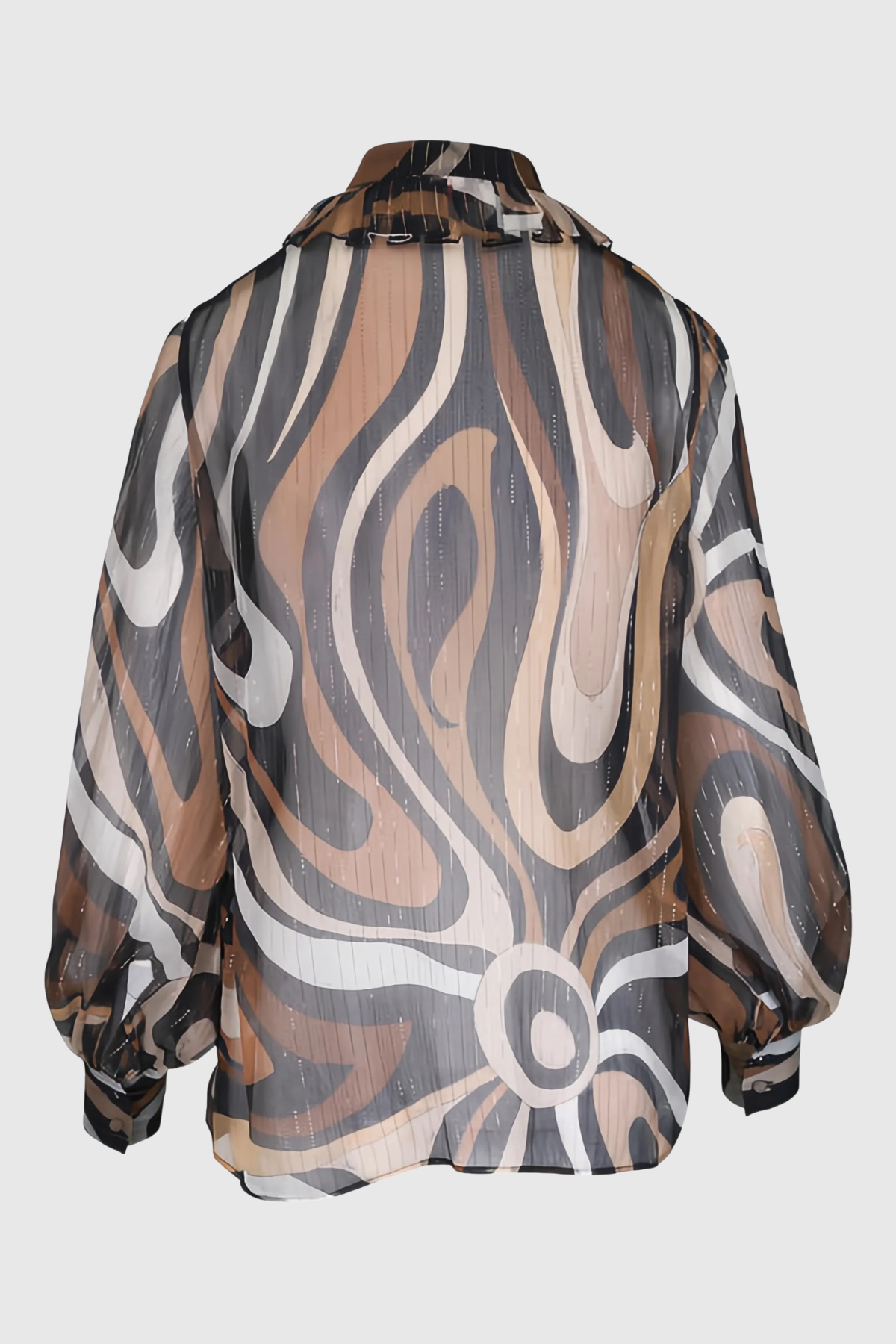 Augenie Swirl Print Blouse