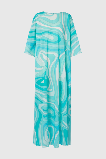 Augenie Swirl Print Kaftan