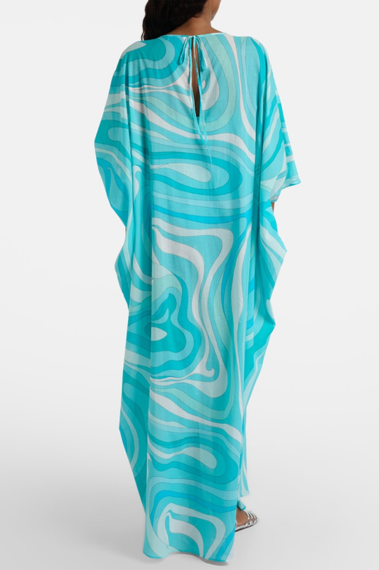 Augenie Swirl Print Kaftan
