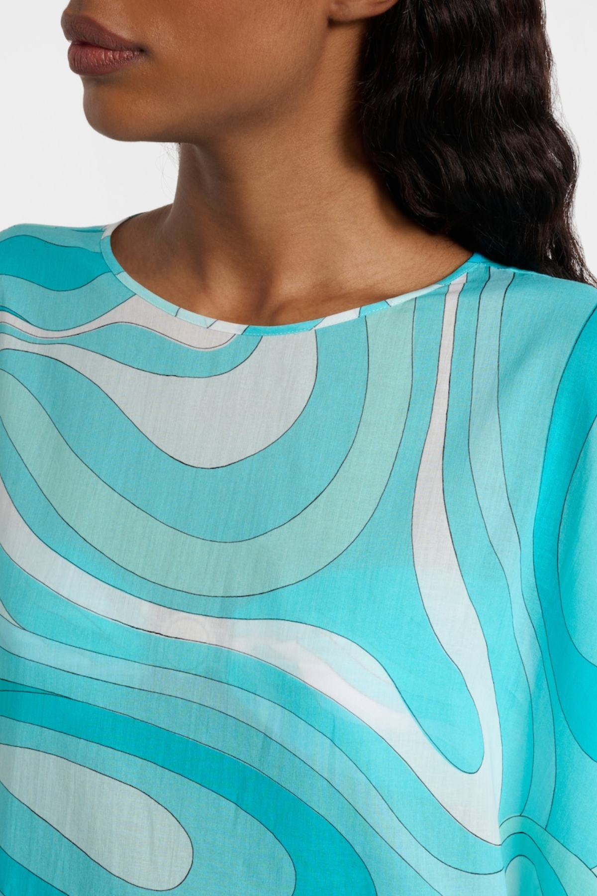 Augenie Swirl Print Kaftan