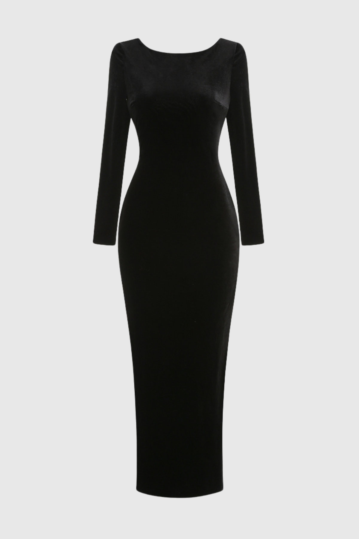 Aurelia Crystal Embellished Velvet Backless Maxi Dress