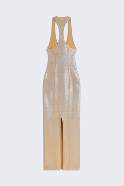 Avia Keyhole Maxi Dress - Gold
