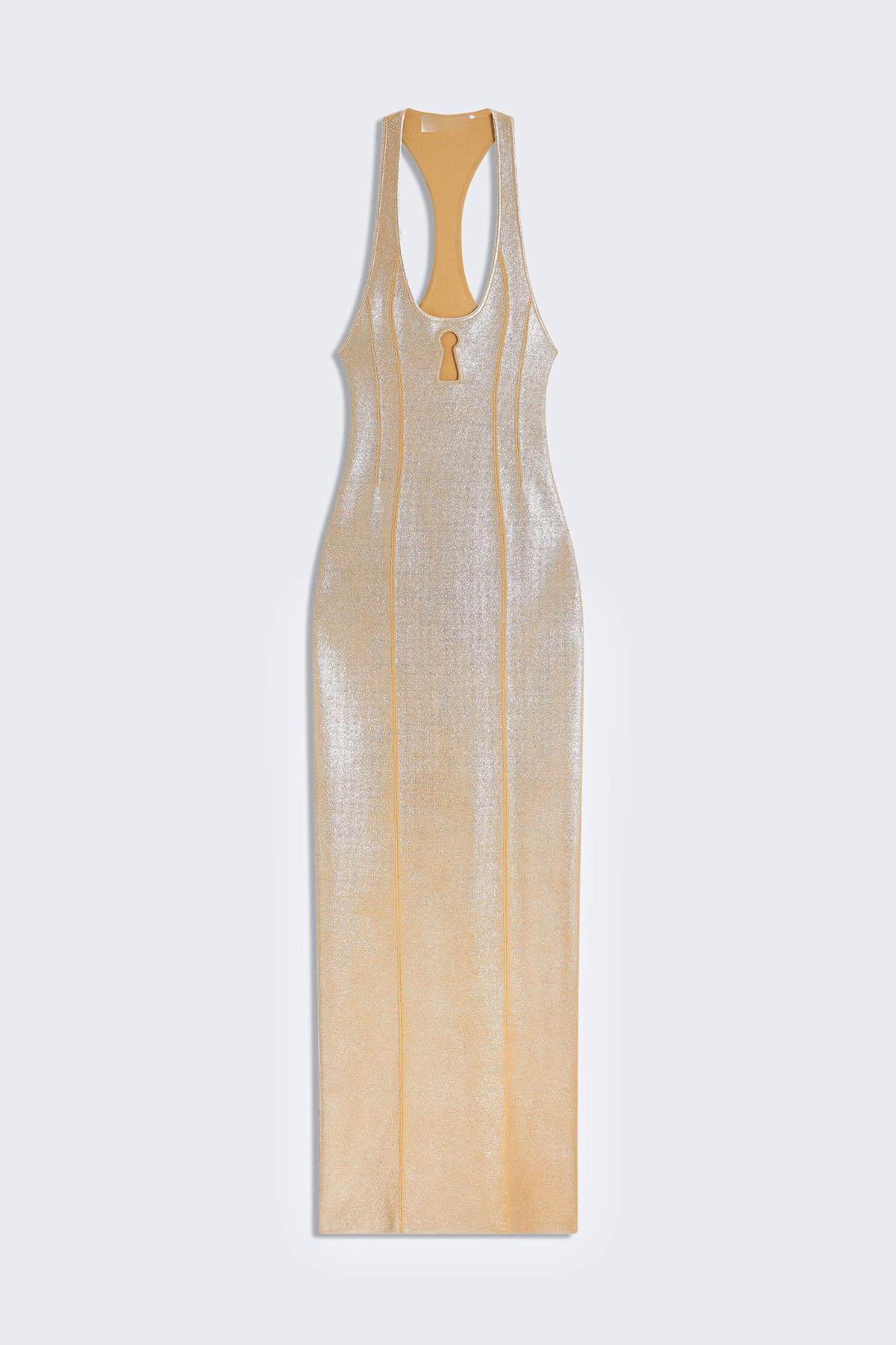 Avia Keyhole Maxi Dress - Gold