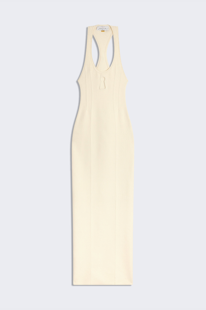 Avia Keyhole Maxi Dress - White