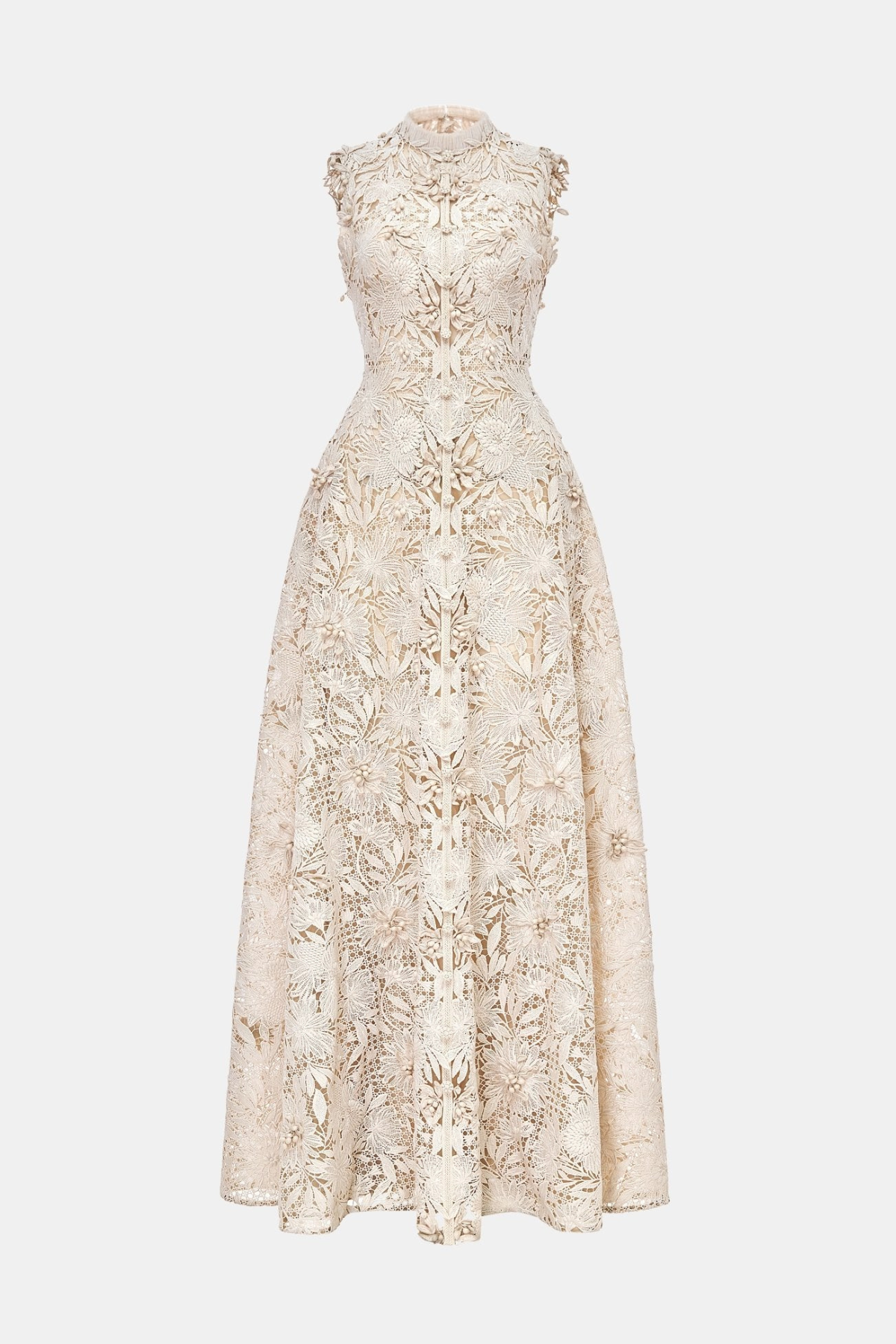 Avila Floral Lace Sleeveless Maxi Dress