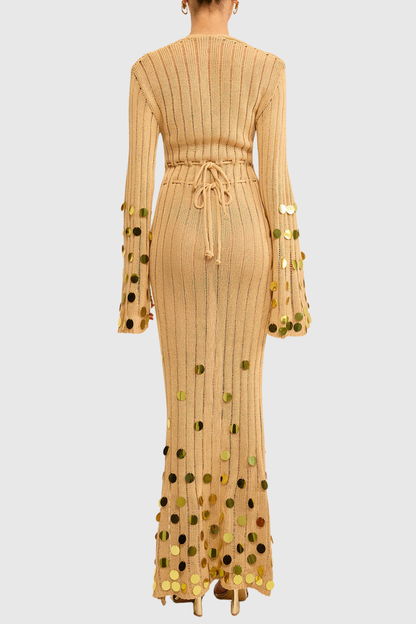 Avisa Sequin Knit Maxi Dress
